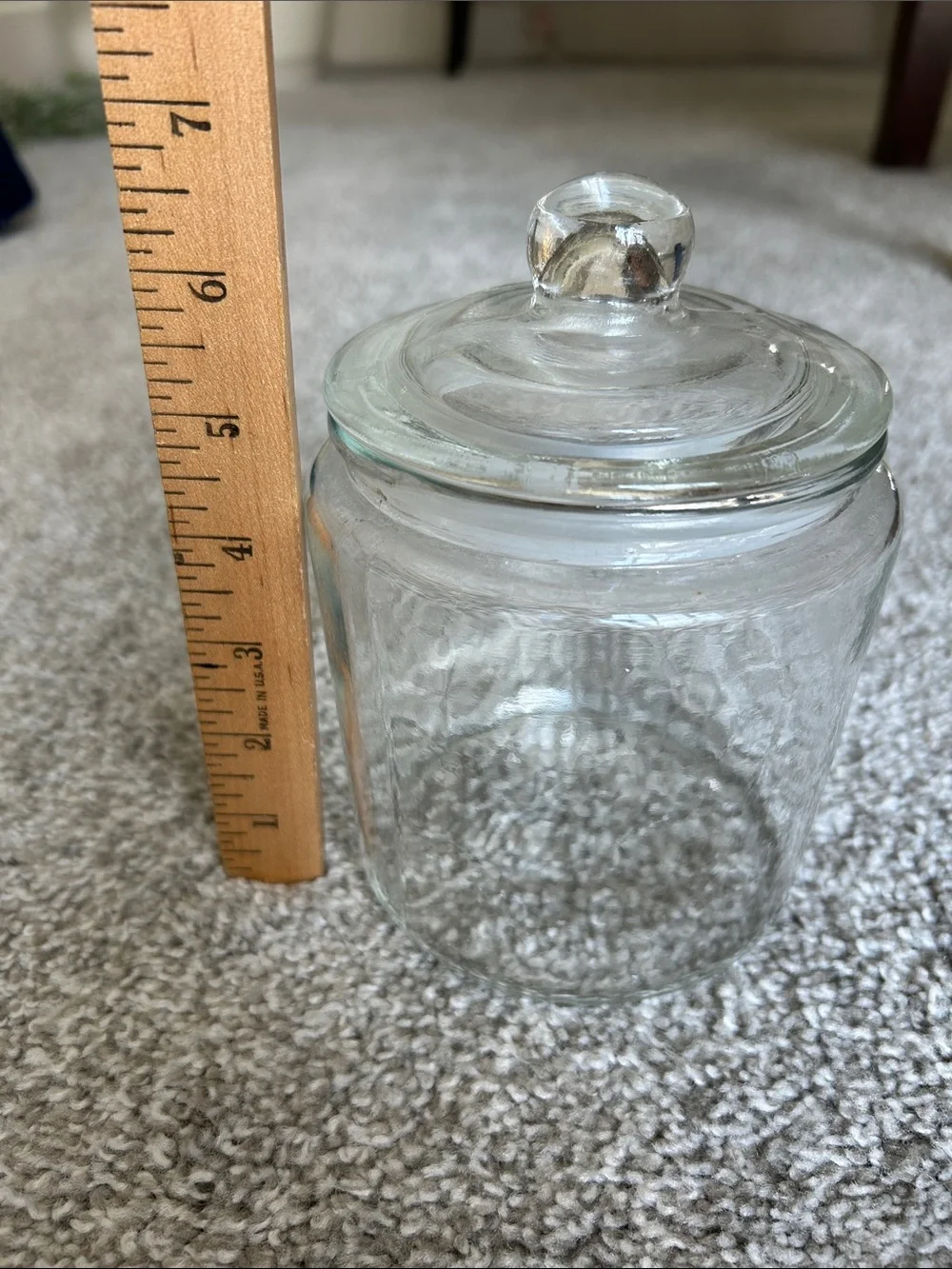 Clear Glass Canister with Lid